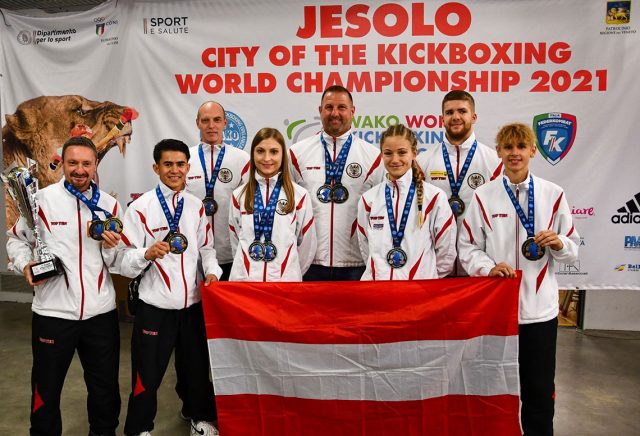 Kickboxweltmeisterschaft Jesolo 2021 c)Öbfk Austria